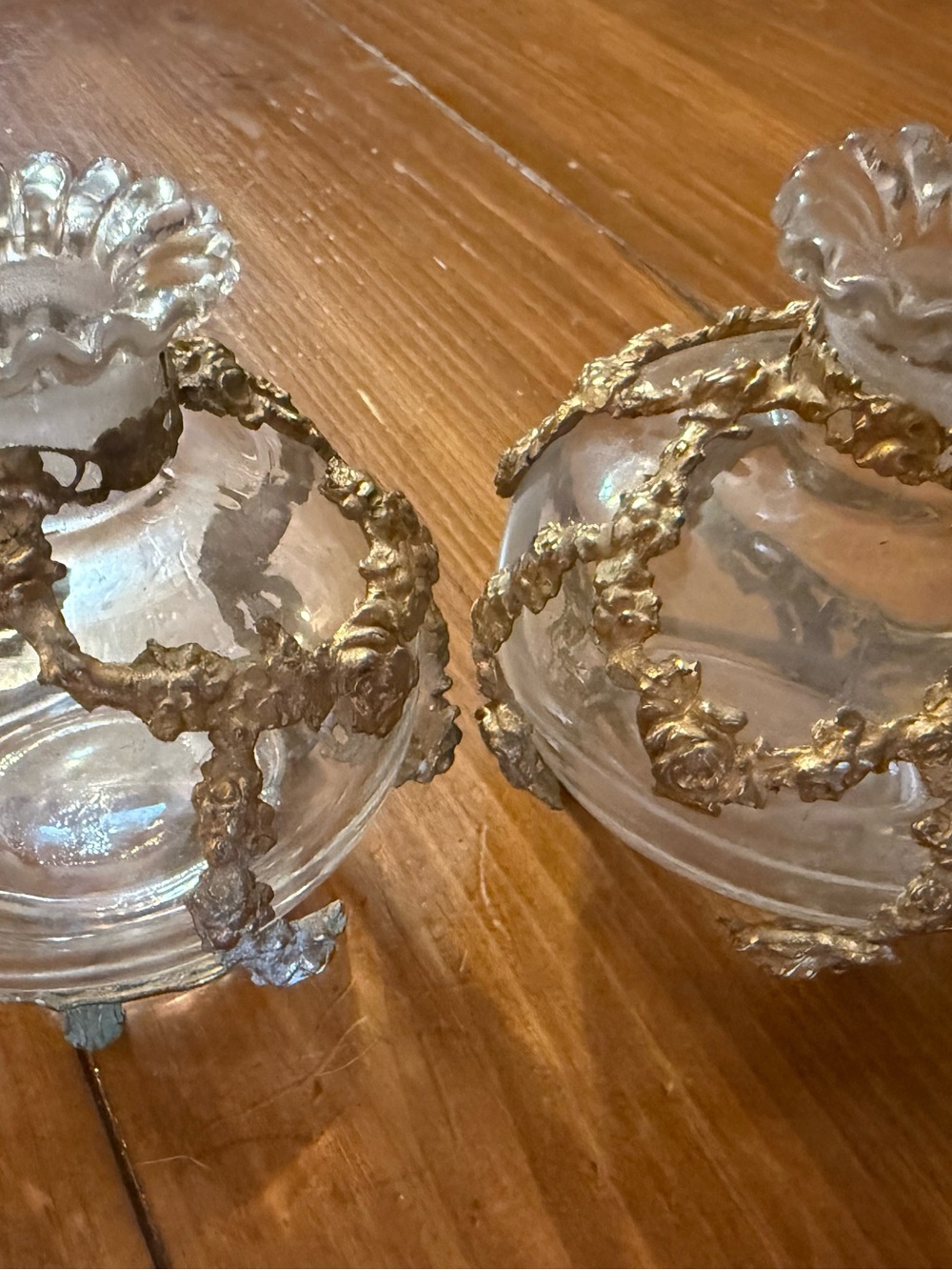Pair Dresser Jar